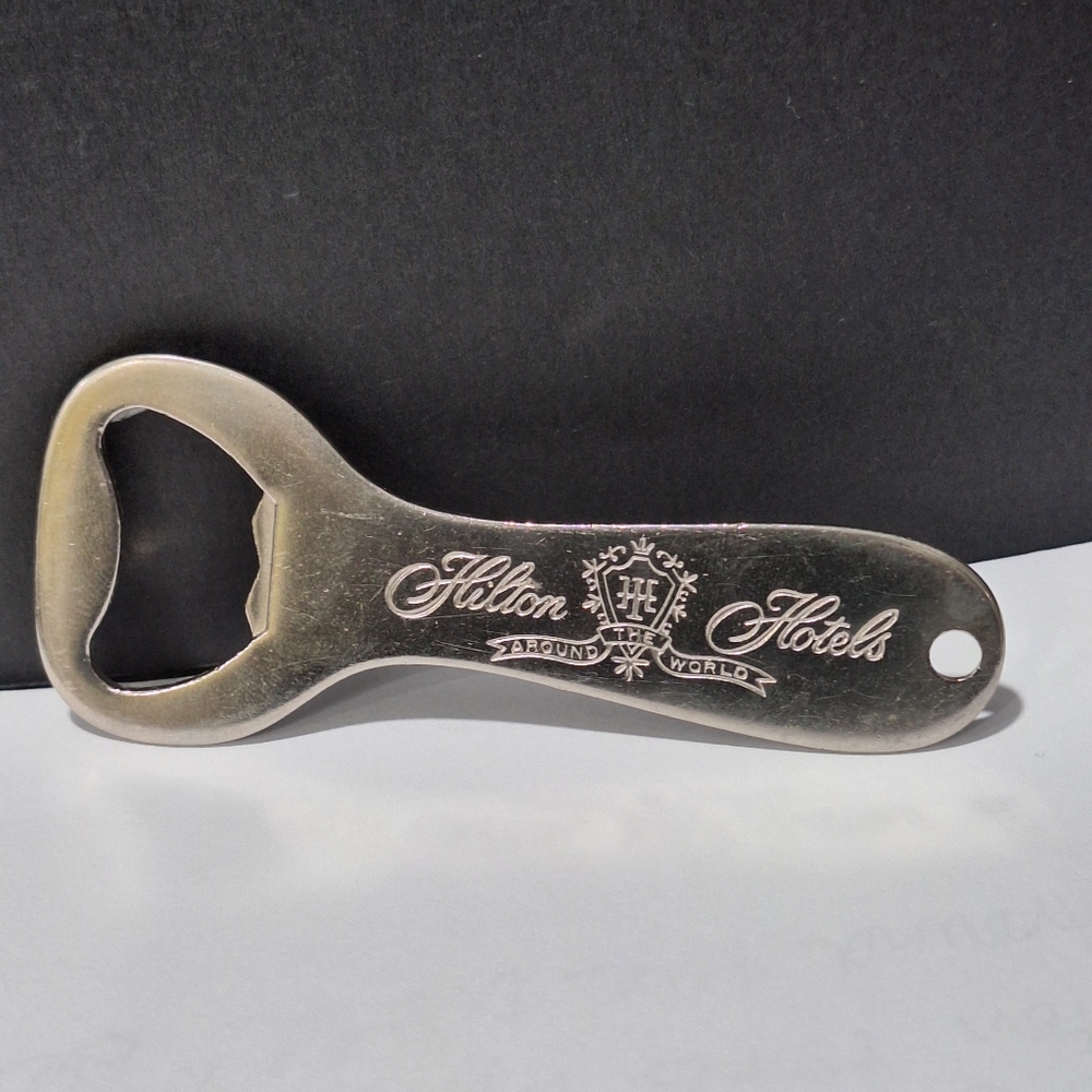 Hilton Hotels Silver Bottle Opener